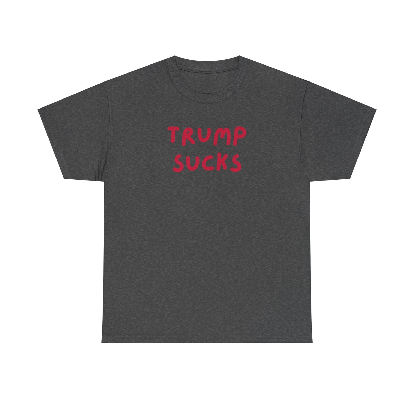Trump Sucks | Unisex Heavy Cotton Tee | Grey & Navy