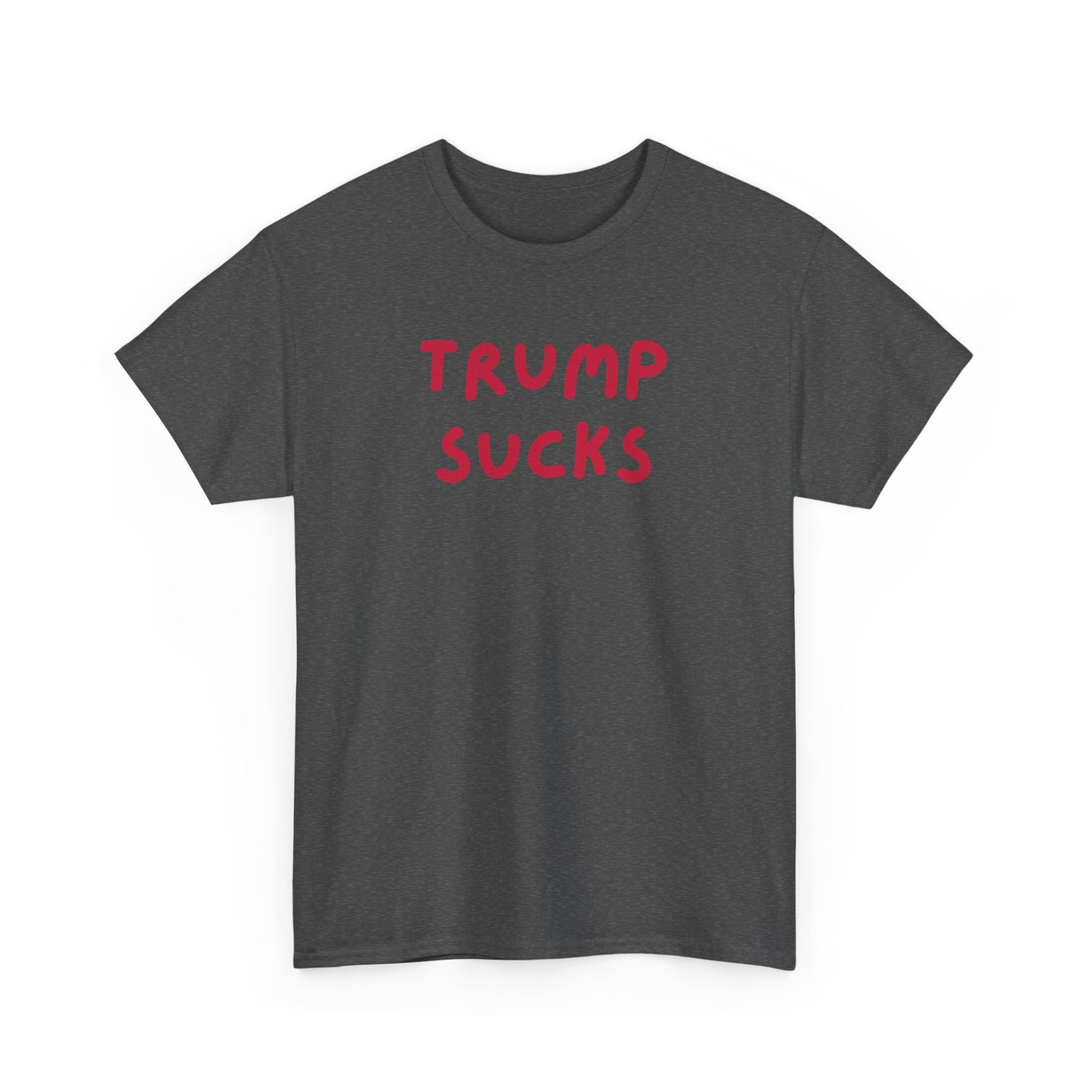 Trump Sucks | Unisex Heavy Cotton Tee | Grey & Navy