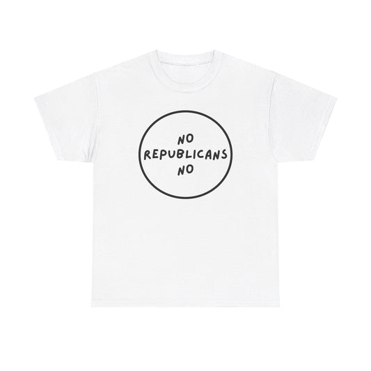 No Republicans No | Unisex Heavy Cotton "Speak Up" Venting Tee