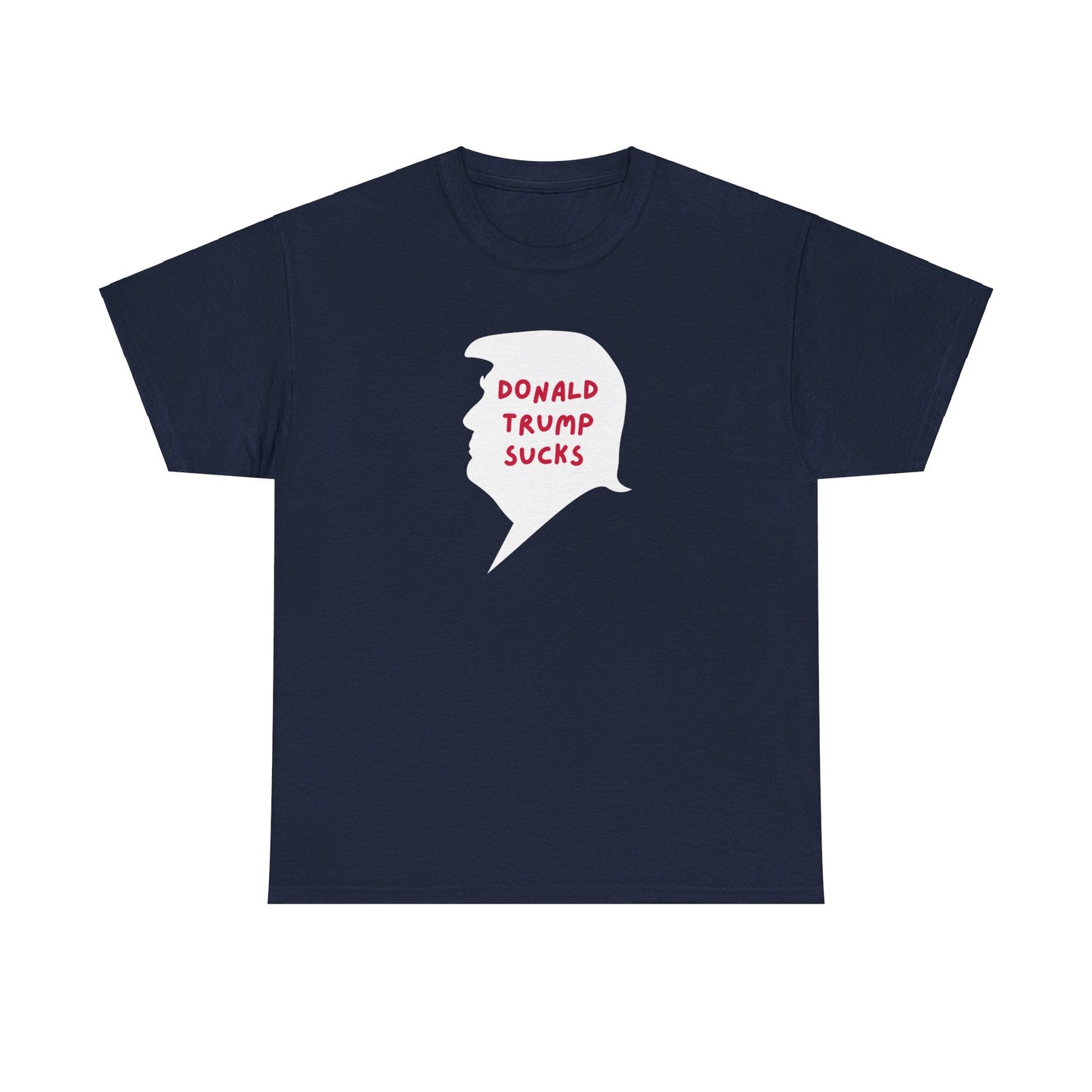 Donald Trump Sucks | Unisex Heavy Cotton "Speak Up" Venting Tee | Grey & Navy